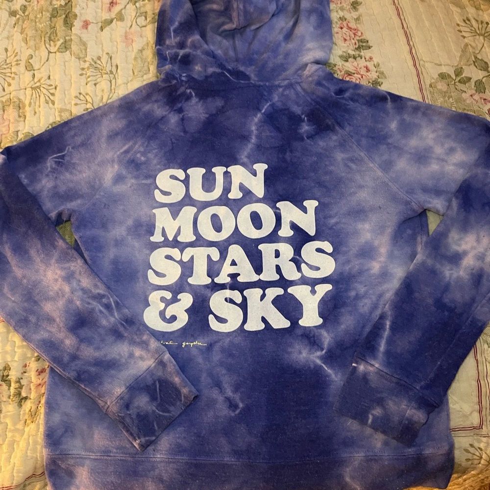 Spiritual Gangster Blue Tie-Dye Top